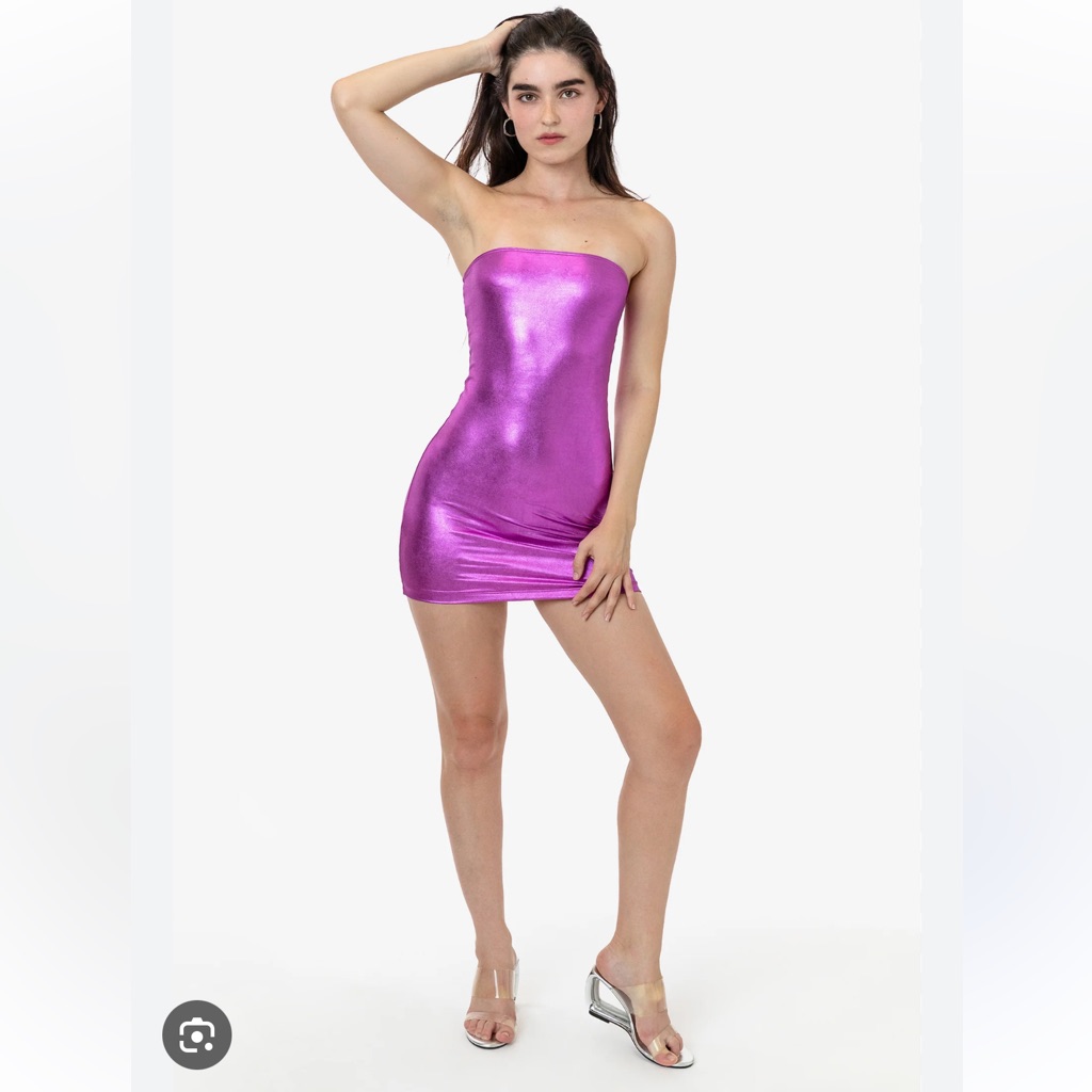 Le Lis Metallic Tube Dress Can Be Used As Tube Skirt As Well